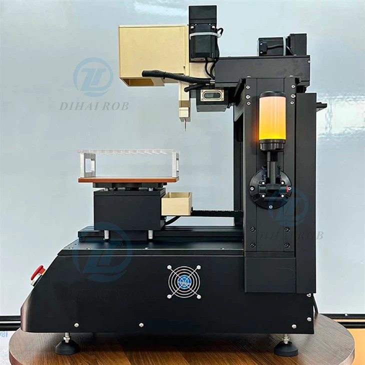 Semi-automatic Vape 5-needle CBD Heating Oil Filling Machine With Three-color Alarm Light