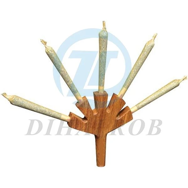 Tubo di fumo naturale pre-roll a mano in legno a tubo biforcato